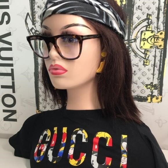 Tom Ford TF5895-B 052 Dark Havana Square Eyeglasses NEW - Picture 11 of 13